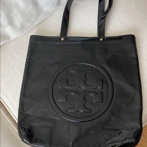 Tory Burch Glossy Black Tote